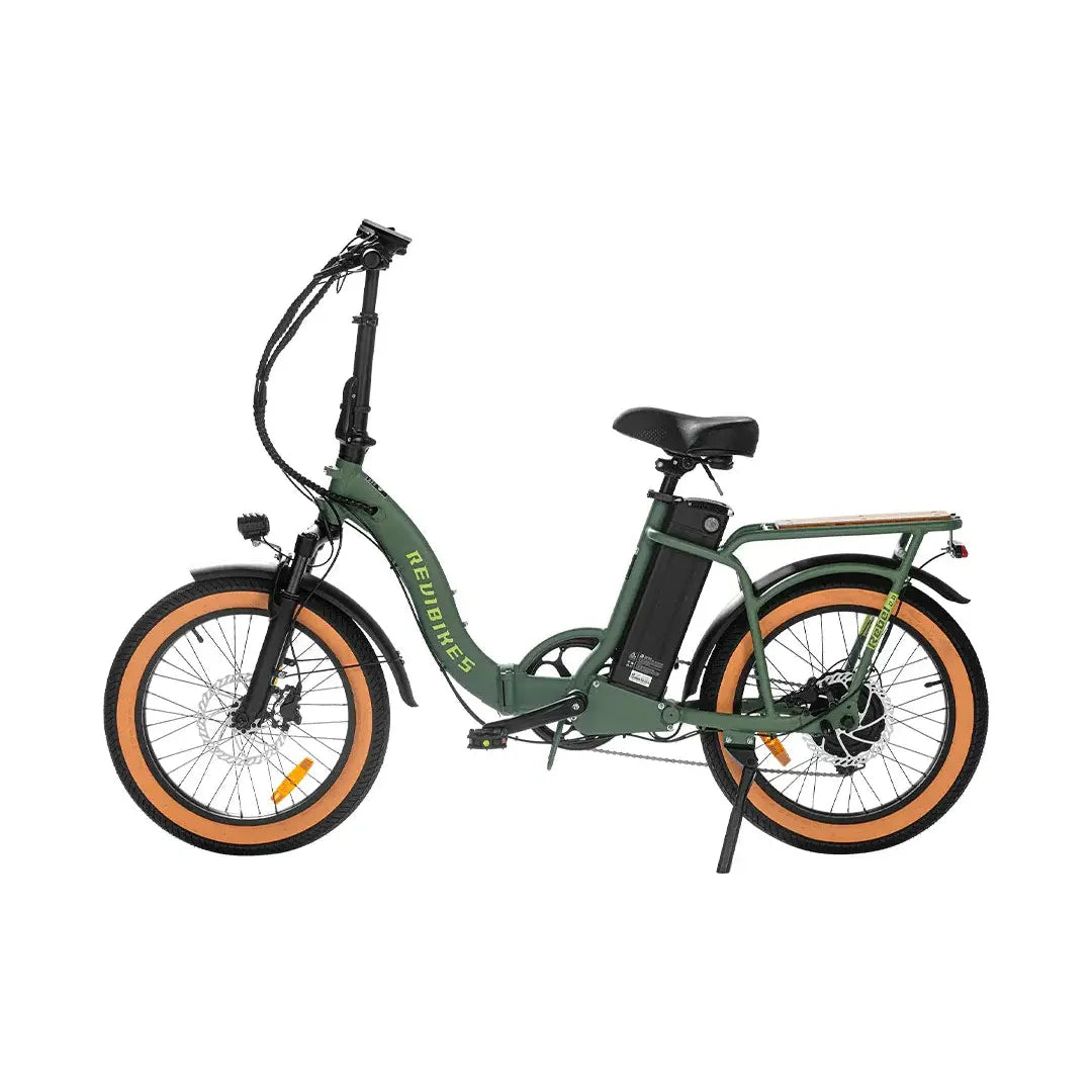 REVI BIKES Rebel 20 Inch Fat Tire Folding Electric Bike 750 Watt, 48V