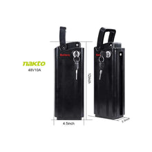 Load image into Gallery viewer, NAKTO, Battery for Classic (36V) or Classic 2(48V) E-Bike - electricbyke.com