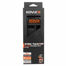 Load image into Gallery viewer, Kovix Steel Folding BIcycle Lock with Alarm - from JupiterBike - electricbyke.com