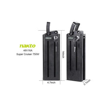 Load image into Gallery viewer, NAKTO, Battery for Super Cruiser E-Bike (Nakto will not ship batteries to NY state) - electricbyke.com