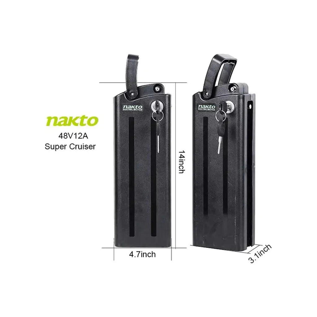 NAKTO, Battery for Super Cruiser E-Bike 500 Watt or 750 Watt