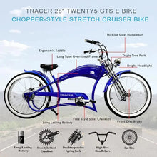 Load image into Gallery viewer, Tracer Twenty5 GTS 500W 26" Cruiser E-Bike - 500 Watt, 48V - electricbyke.com
