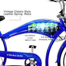 Load image into Gallery viewer, Tracer Twenty5 GT 500W 26" Chopper Cruiser E-Bikes - 500 Watt, 48V - electricbyke.com