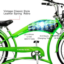 Load image into Gallery viewer, Tracer Twenty5 GT 500W 26" Chopper Cruiser E-Bikes - 500 Watt, 48V - electricbyke.com