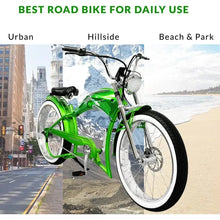 Load image into Gallery viewer, Tracer Twenty5 GT 500W 26" Chopper Cruiser E-Bikes - 500 Watt, 48V - electricbyke.com