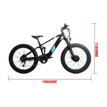 Load image into Gallery viewer, EUNORAU, DEFENDER S, Al Wheel Drive, Dual Battery Capable, Fat Tire, Commuter E-Bike - 1500 Watt, 48V - electricbyke.com