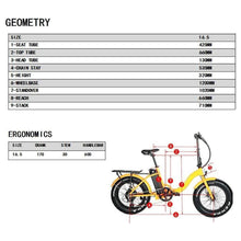 Load image into Gallery viewer, EUNORAU, E-Fat-Step, Foldable, Step-Thru, 20" Fat Tire Electric Bike - 500 Watt, 48V - electricbyke.com