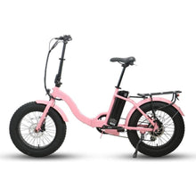 Load image into Gallery viewer, EUNORAU, E-Fat-Step, Foldable, Step-Thru, 20" Fat Tire Electric Bike - 500 Watt, 48V - electricbyke.com