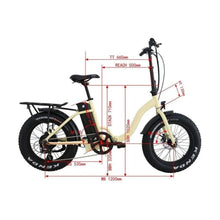 Load image into Gallery viewer, EUNORAU, E-Fat-Step, Foldable, Step-Thru, 20" Fat Tire Electric Bike - 500 Watt, 48V - electricbyke.com