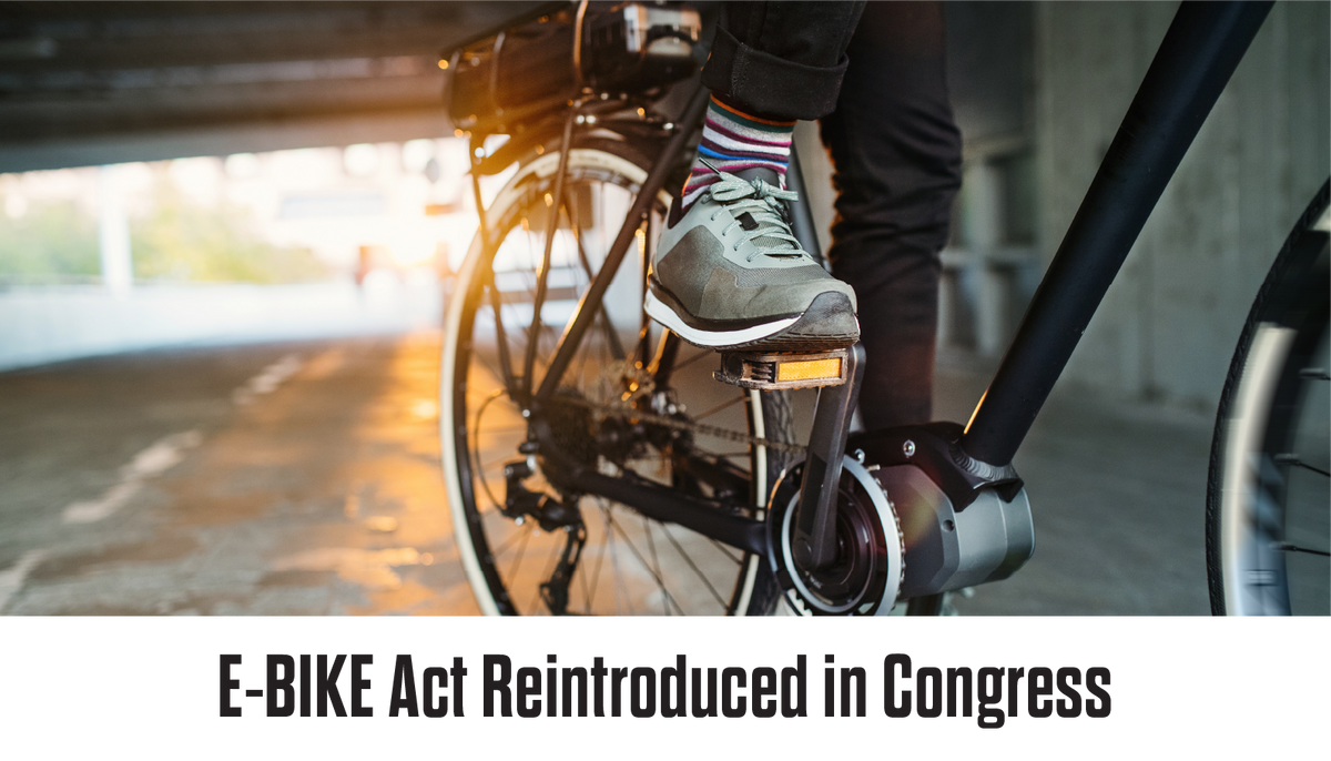 EBike Act Reintroduced in Congress electricbyke