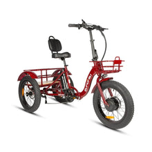 Load image into Gallery viewer, EUNORAU, New-Trike 2.0 Fat Tire Folding Electric Tricycle - 500 Watt, 48V
