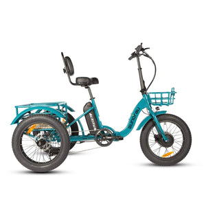 EUNORAU, New-Trike 2.0 Fat Tire Folding Electric Tricycle - 500 Watt, 48V