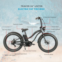 Load image into Gallery viewer, TRACER LOITER 26&quot; Cruiser E-Bike - 800 Watt, 48V - electricbyke.com