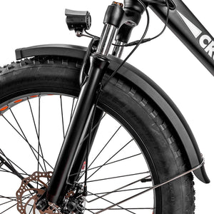 NAKTO Cruiser 2 Fat Tire 26" Electric Bike - 750 Watt, 48V