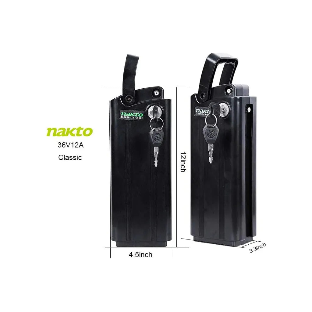 NAKTO, Battery for Classic (36V) or Classic 2(48V) E-Bike - electricbyke.com