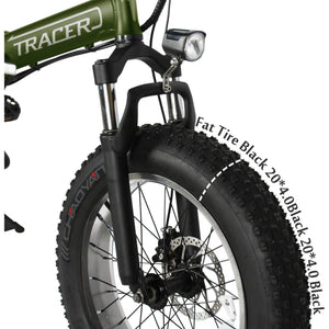 TRACER COYOTE 20'' 500W Foldable Electric Bike - 500 Watt, 48V - electricbyke.com