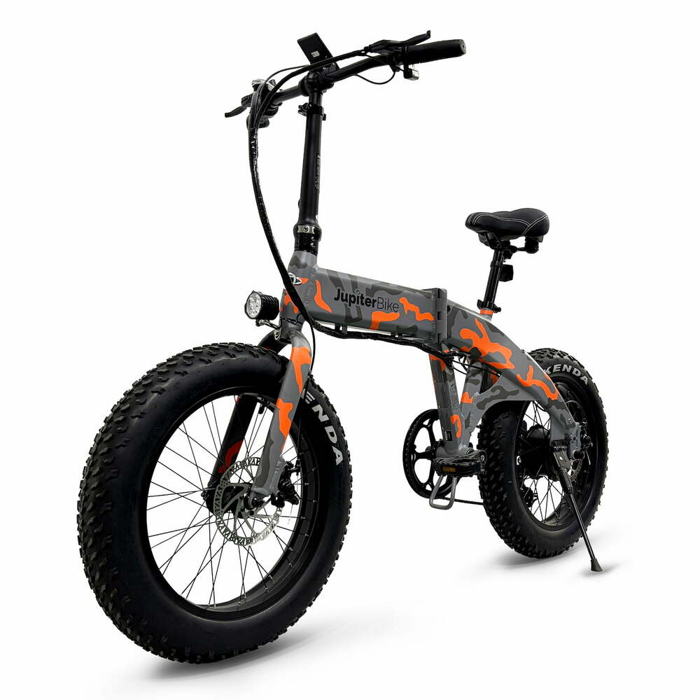 JUPITERBIKE DEFIANT Fat Tire Electric Folding Bike - 750 Watt, 48V - electricbyke.com