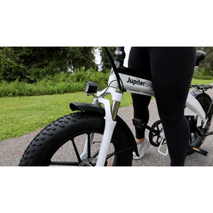 JUPITERBIKE Defiant Pro Fat Tire Folding Electric Bike - 750 Watt, 48V - electricbyke.com