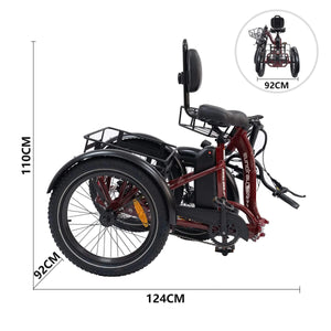 EUNORAU One-Trike 2.0 - Folding  - 500W, 48V