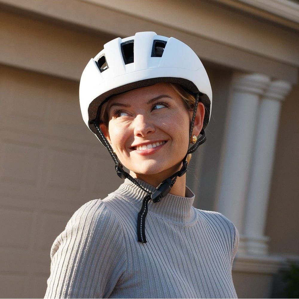 bike helmet with removable visor Jupiter Bike Helmet With Removable Visor (White)