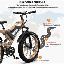 Load image into Gallery viewer, AOSTIRMOTOR S18-1500W Snakeskin Grain Mountain E-Bike - electricbyke.com