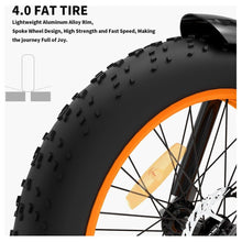 Load image into Gallery viewer, AOSTIRMOTOR A20 Fat Tire, Folding Electric Bike - 500 Watt, 36V - electricbyke.com