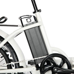 EUNORAU, E-Fat-Step, Foldable, Step-Thru, 20" Fat Tire Electric Bike - 500 Watt, 48V - electricbyke.com