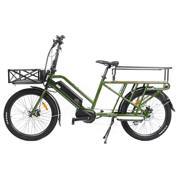 EUNORAU, 2020 G20 Electric, Mid-Drive, Long-Tail Cargo Bike, 24