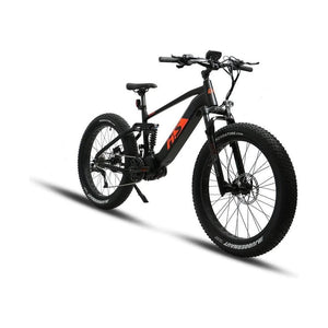 EUNORAU, 2021 FAT-HS All Terrain, Mid-Drive, Full Suspension, Fat Tire Electric Mountain Bike - 1000 Watt, 48V - electricbyke.com