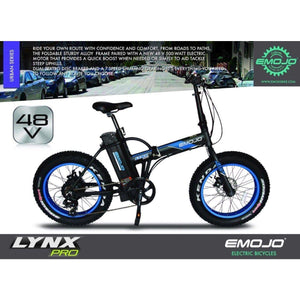 EMOJO, Electric Bike, LYNX PRO (Ultra), Fat Tire City Cruiser - 500 Watt, 48 V - electricbyke.com
