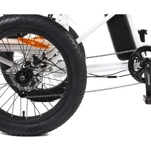 EUNORAU, Step-Thru Fat Tire Folding Electric Tricycle - 500 Watt, 48V - electricbyke.com