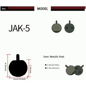 JUPITERBIKE Brake Pads For Discovery X5/X7 - electricbyke.com