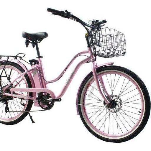 malibu electric bicycles X-Treme Malibu Elite Max 36V Beach Cruiser Electric Bike, Baby Blue