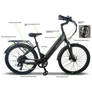 EMOJO, Electric Bike, PANTHER PRO, Beach/City Cruiser - 500 Watt, 48V - electricbyke.com