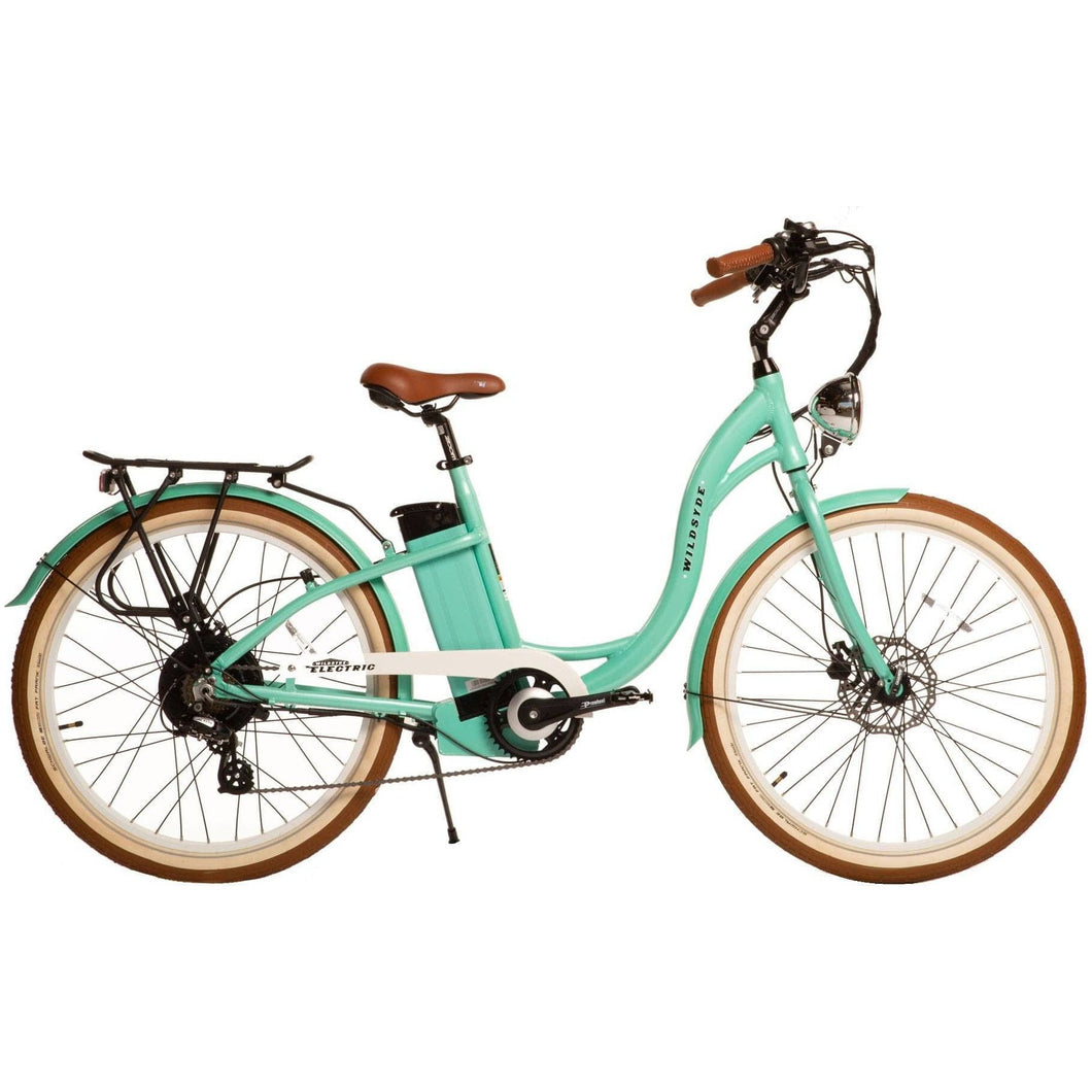 WILDSYDE Paree Vintage Classic Electric Bicycle - 500 Watt, 48V (Class 2) - electricbyke