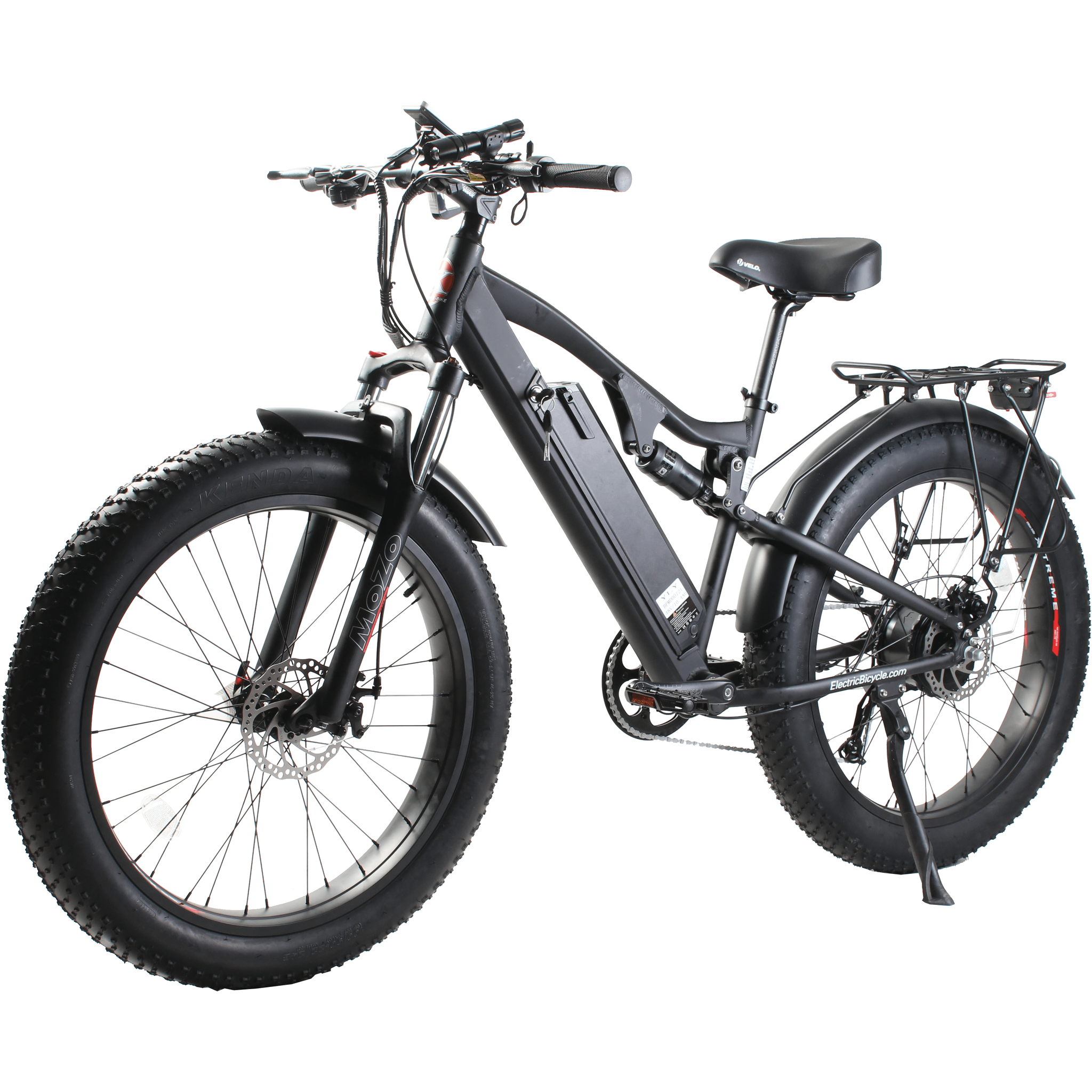 amp electric bicycles X-TREME Rocky Road, 10.4 Amp Hour, Fat Tire Electric Mountain Bike